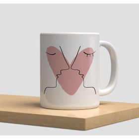 Hobi Shop Aşk Sevgi Baskılı Porselen Kupa