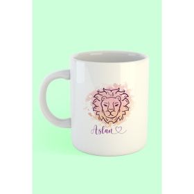Hobi Shop Aslan Burcu Baskılı Kahve Kupası