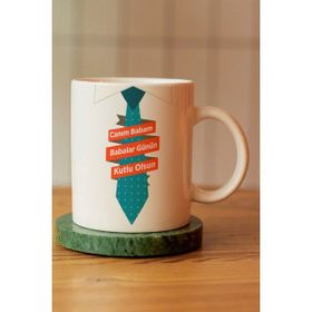 Hobi Shop Babalar Günün Kutlu Olsun Canım Babam Yazılı Baskılı Seramik Kahve Çay Kupası