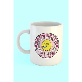 Hobi Shop Bad Bitch Club Baskılı Beyaz Kupa