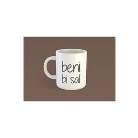Hobi Shop Beni Bi Sal Baskılı Beyaz Kupa Bardak
