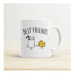 Hobi Shop Best Friends Süt Kurabiye Kupa Bardak
