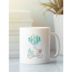 Hobi Shop Bisiklet Balon Beyaz Kupa