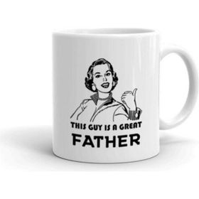 Hobi Shop Bu Adam Mükemmel Bir Baba Baskılı Beyaz Kupa Bardak