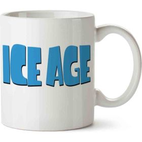 Hobi Shop Buz Devri Ice Age Beyaz Porselen Kupa Bardak
