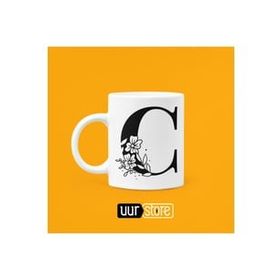 Hobi Shop C Harfi Baskılı Porselen Kupa