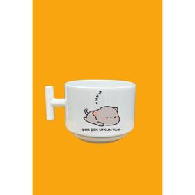 Hobi Shop Çok Çok Uykum Var Baskılı Mood T Kupa