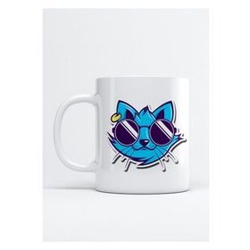 Hobi Shop Cool Kedi Sticker Kupa Bardak -