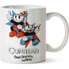 Hobi Shop Cuphead And Mugman Beyaz Porselen Kupa Bardak