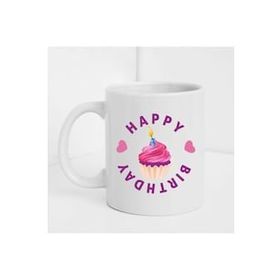 Hobi Shop Doğum Günü Temalı Baskılı Beyaz Kupa Bardak