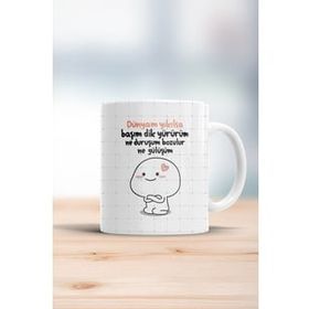 Hobi Shop Dünyam Yıkılsa Başım Dik Yürürüm Kupa Bardak