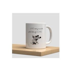 Hobi Shop G21 Mickey Mouse Aşk Dostluk Arkadaşlık Sevgi Beyaz Kupa Bardak