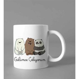 Hobi Shop Gülümse Çekiyorum Baskılı Beyaz Kupa Bardak