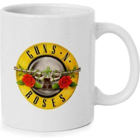 Hobi Shop Guns N Roses Baskılı Beyaz Kupa Bardak
