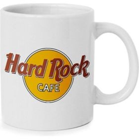 Hobi Shop Hard Rock Cafe Baskılı Beyaz Kupa Bardak