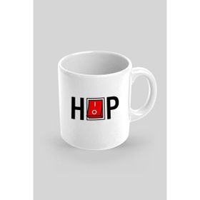 Hobi Shop Hop Baskılı Beyaz Kupa Bardak