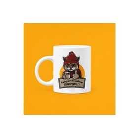 Hobi Shop Kahvem ve Hasımlarım Günaydın Baskılı Mood Beyaz Porselen Kupa Bardak