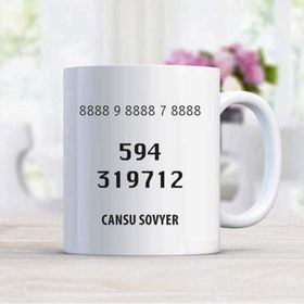 Hobi Shop Kişiler Arası Uyumluluk Sayı Sekans Kişiye Özel Kupa Bardak