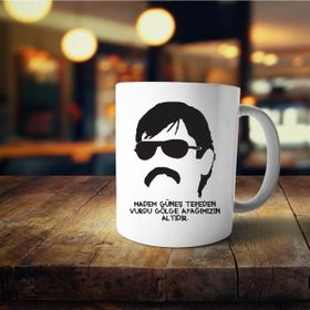 Hobi Shop Kurtlar Vadisi Pusu Pala Karakteri Madem Güneş Tepeden Vurdu Baskılı Beyaz Kupa Bardak
