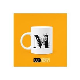 Hobi Shop M Harfi Baskılı Porselen Kupa