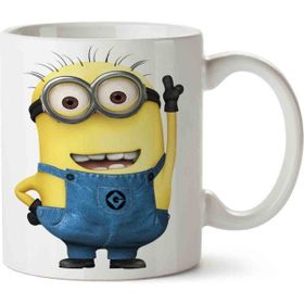 Hobi Shop Minions Minyonlar Beyaz Porselen Kupa Bardak