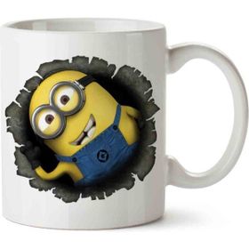 Hobi Shop Minions Minyonlar Beyaz Porselen Kupa Bardak