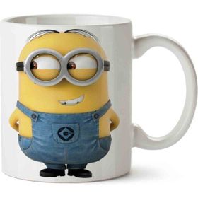 Hobi Shop Minyon Minions Bakış Beyaz Porselen Kupa Bardak