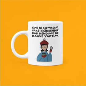 Hobi Shop Mood Seramik Beyaz Kupa