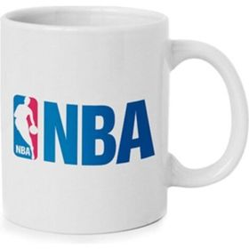 Hobi Shop Nba Logo Baskılı Beyaz Kupa Bardak