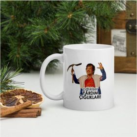 Hobi Shop Ölümlü Dünya Serbest Çığlıklar Yardım Çığlıkları Baskılı Porselen Kupa