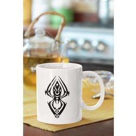 Hobi Shop Örümcek Motif Baskılı Porselen Kupa Bardak
