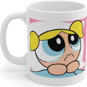 Hobi Shop Powerpuff Girls Bubbles Baskılı Beyaz Kupa