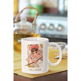 Hobi Shop Princess Mononoke Baskılı Beyaz Kupa
