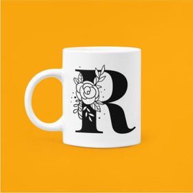 Hobi Shop R Harfi Baskılı Seramik Kupa