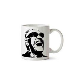 Hobi Shop Ray Charles Beyaz Porselen Kupa Bardak