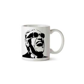 Hobi Shop Ray Charles Beyaz Porselen Kupa Bardak