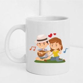 Hobi Shop Sevgililer Gününe Özel Beyaz Baskılı Kupa