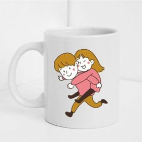 Hobi Shop Sevgililer Gününe Özel Beyaz Baskılı Kupa