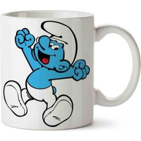 Hobi Shop Şirinler Smurfette Esner Şirin Beyaz Porselen Kupa Bardak