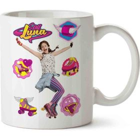 Hobi Shop Soy Luna Genç Kız Paten Beyaz Porselen Kupa Bardak
