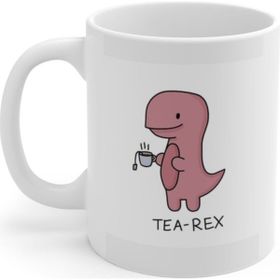 Hobi Shop Tea Rex Baskılı Beyaz Kupa