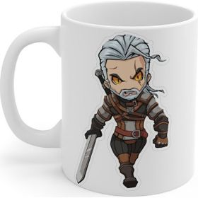 Hobi Shop The Witcher Geralt Baskılı Beyaz Kupa Bardak