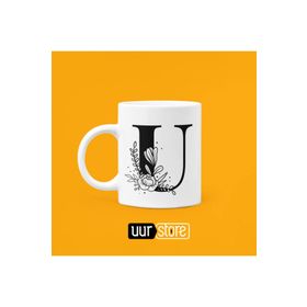Hobi Shop U Harfi Baskılı Porselen Kupa