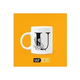 Hobi Shop U Harfi Baskılı Porselen Kupa