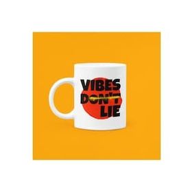 Hobi Shop Vibes Dont Lie Baskılı Mood Porselen Kupa