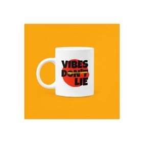 Hobi Shop Vibes Dont Lie Baskılı Mood Porselen Kupa