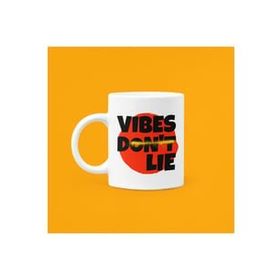 Hobi Shop Vibes Dont Lie Baskılı Mood Porselen Kupa