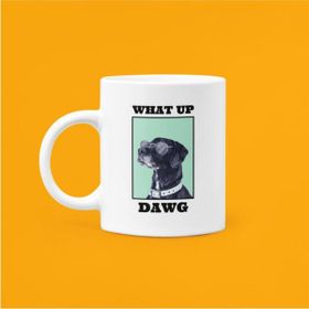 Hobi Shop What Up Dawn Baskılı Mood Porselen Beyaz Kupa