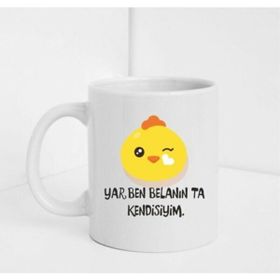 Hobi Shop Yar Ben Belanın Ta Kendisiyim Yazılı Baskılı Beyaz Kupa Bardak