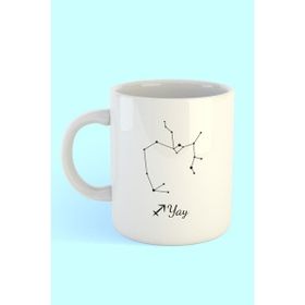 Hobi Shop Yay Burcu Yıldız Haritası Baskılı Kahve Kupası
